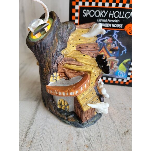 Spooky hollow phantoms opera Halloween vintage ceramic village - Picture 5 of 11